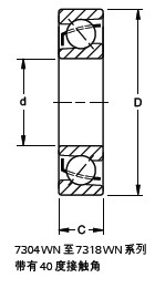 Timken-7303W-角接觸軸承