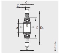 FAG-KSR16-L0-10-10-17-09-鏈傳動 惰輪輪齒單元