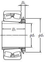 NTN-22311BK;H2311X-自動調心滾子軸承