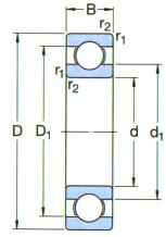 SKF-61888MA-深溝球軸承