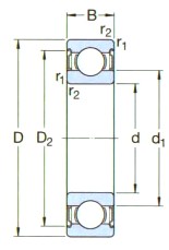 SKF-*6006-2RZ-深溝球軸承