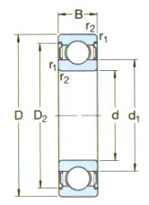 SKF-61814-2RZ-深溝球軸承