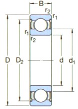 SKF-61817-2RZ-深溝球軸承