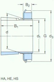 SKF-HS211-緊定套