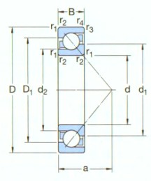 SKF-*7206BECBP-角接觸球軸承