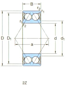 SKF-3200A-2RS1-角接觸球軸承