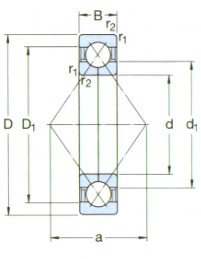 SKF-QJ216MA-角接觸球軸承