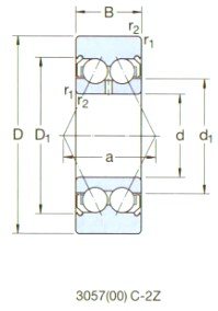 SKF-305800C-2Z-角接觸球軸承