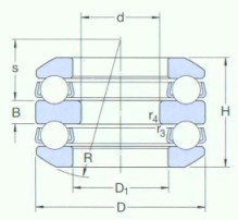 SKF-U306-推力球軸承